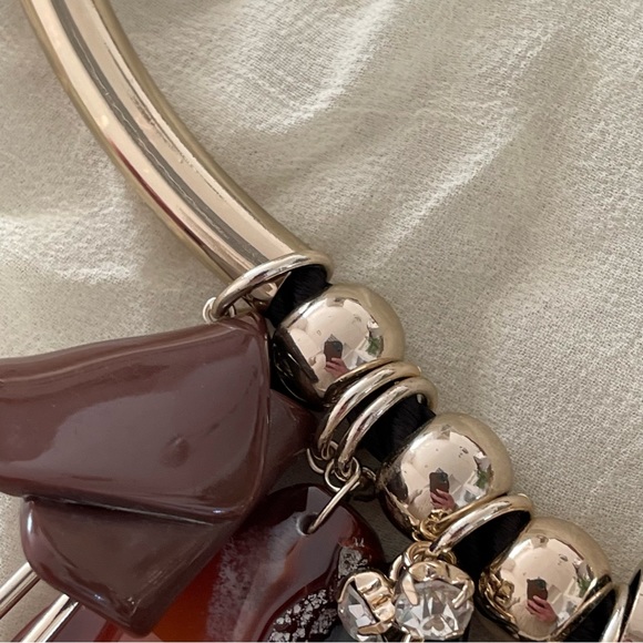 MaxMara Weekend Agate Stone Statement Necklace - Picture 11 of 13